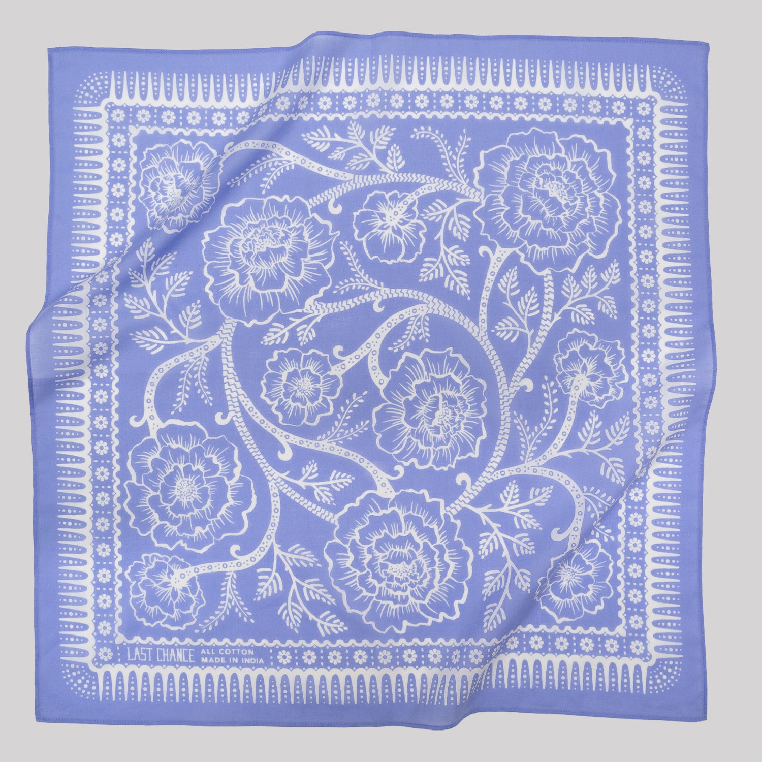 Cotton Ramble Bandana | Periwinkle