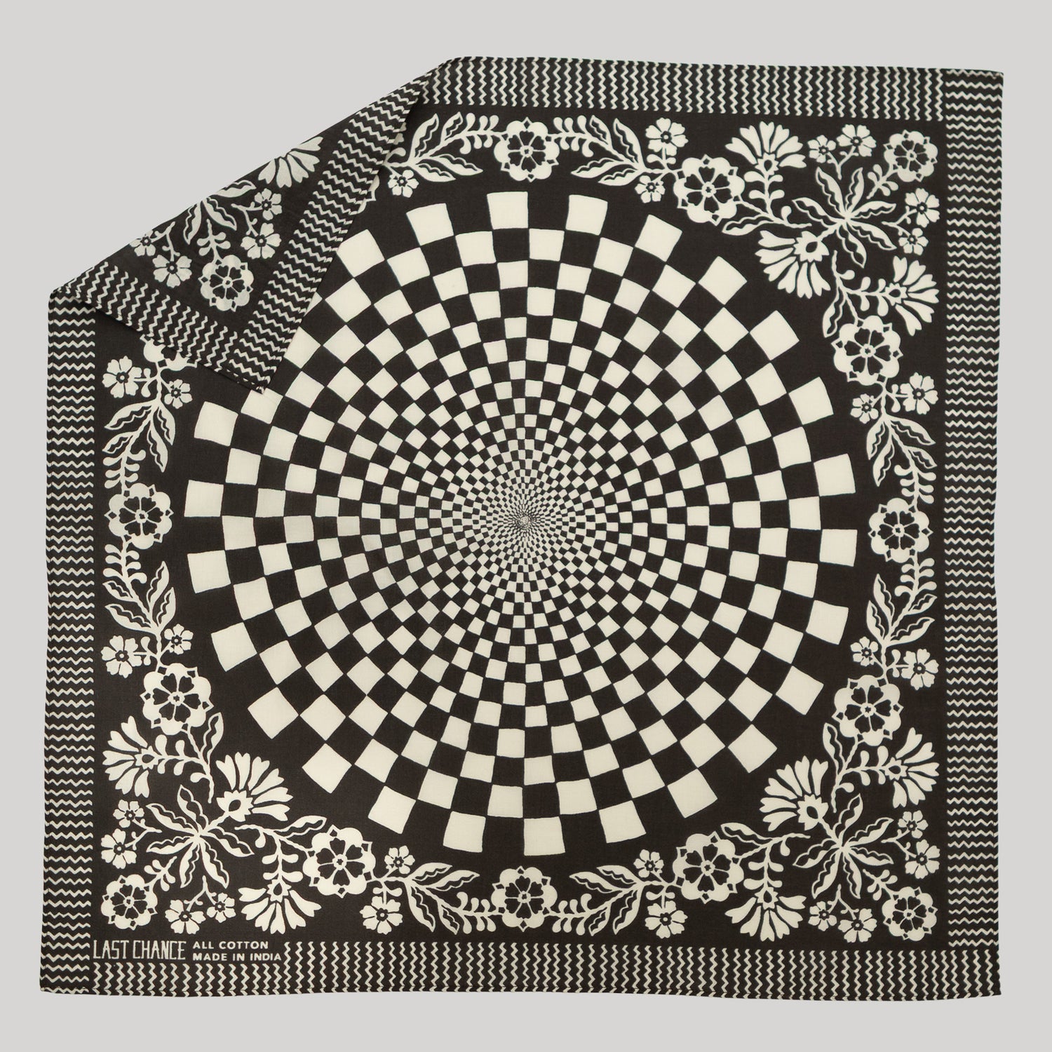 Cotton Sundial Bandana | Faded Black (PRE-ORDER AUGUST DELIVERY)