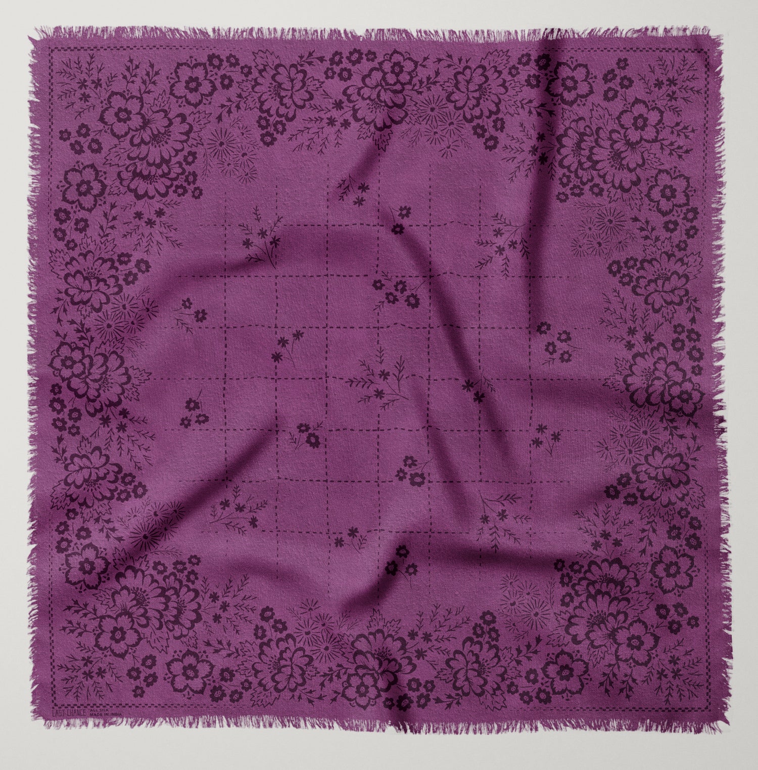 Big Silk Noil Bandana | Berry (PRE-ORDER AUGUST DELIVERY)
