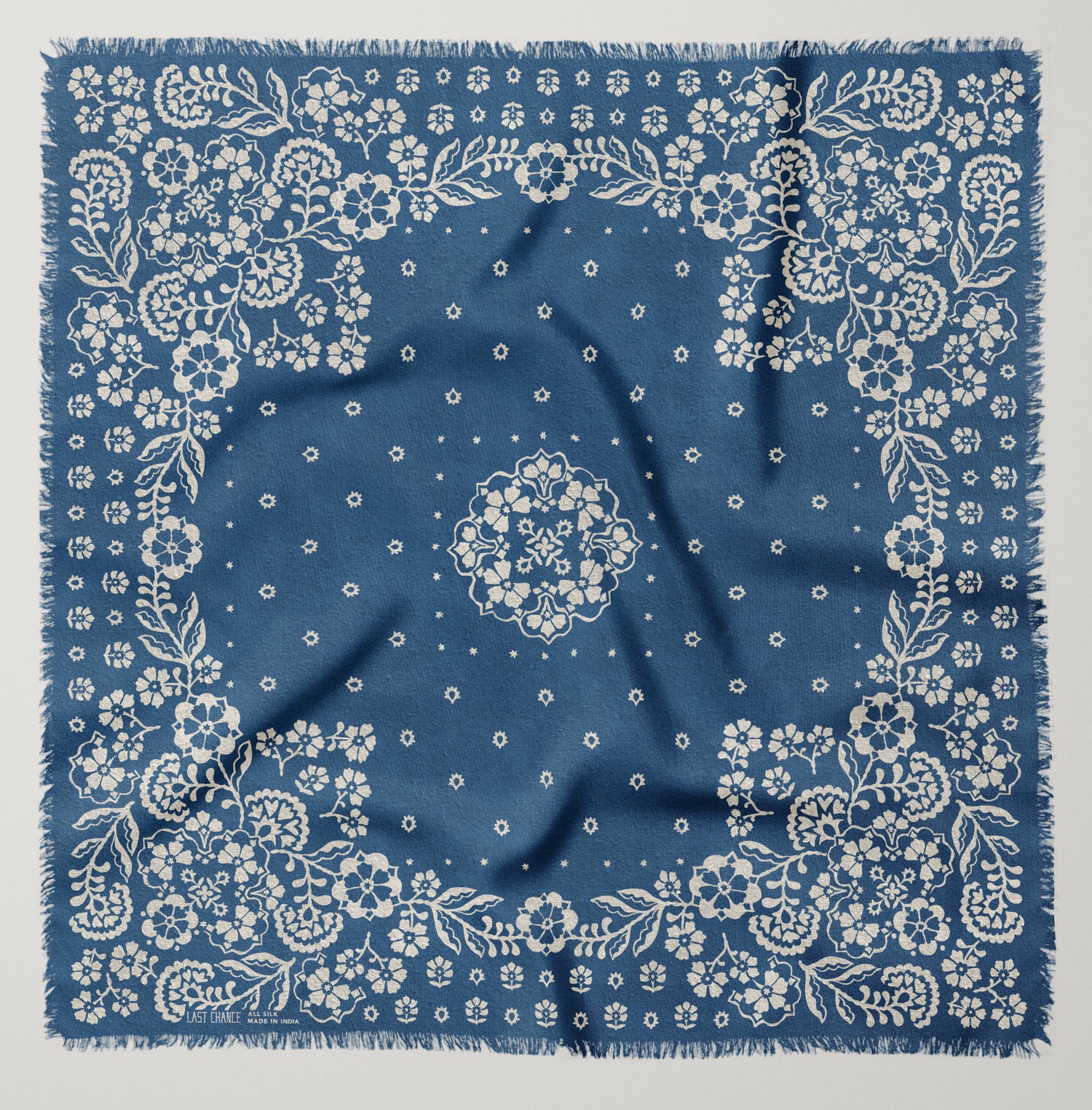 Big Silk Noil Bandana | Indigo (PRE-ORDER AUGUST DELIVERY)