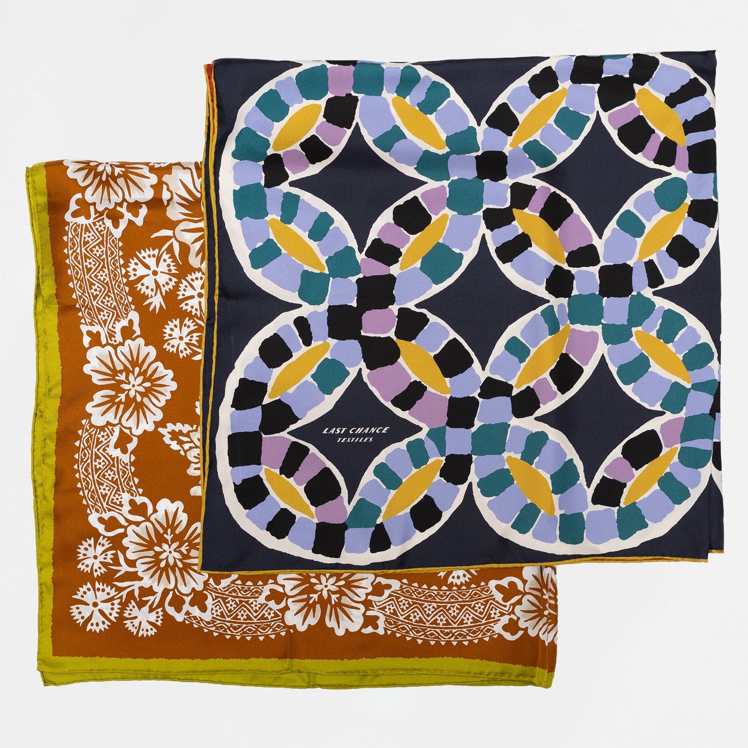 Bundle: 2 Large Silk Twill Scarves