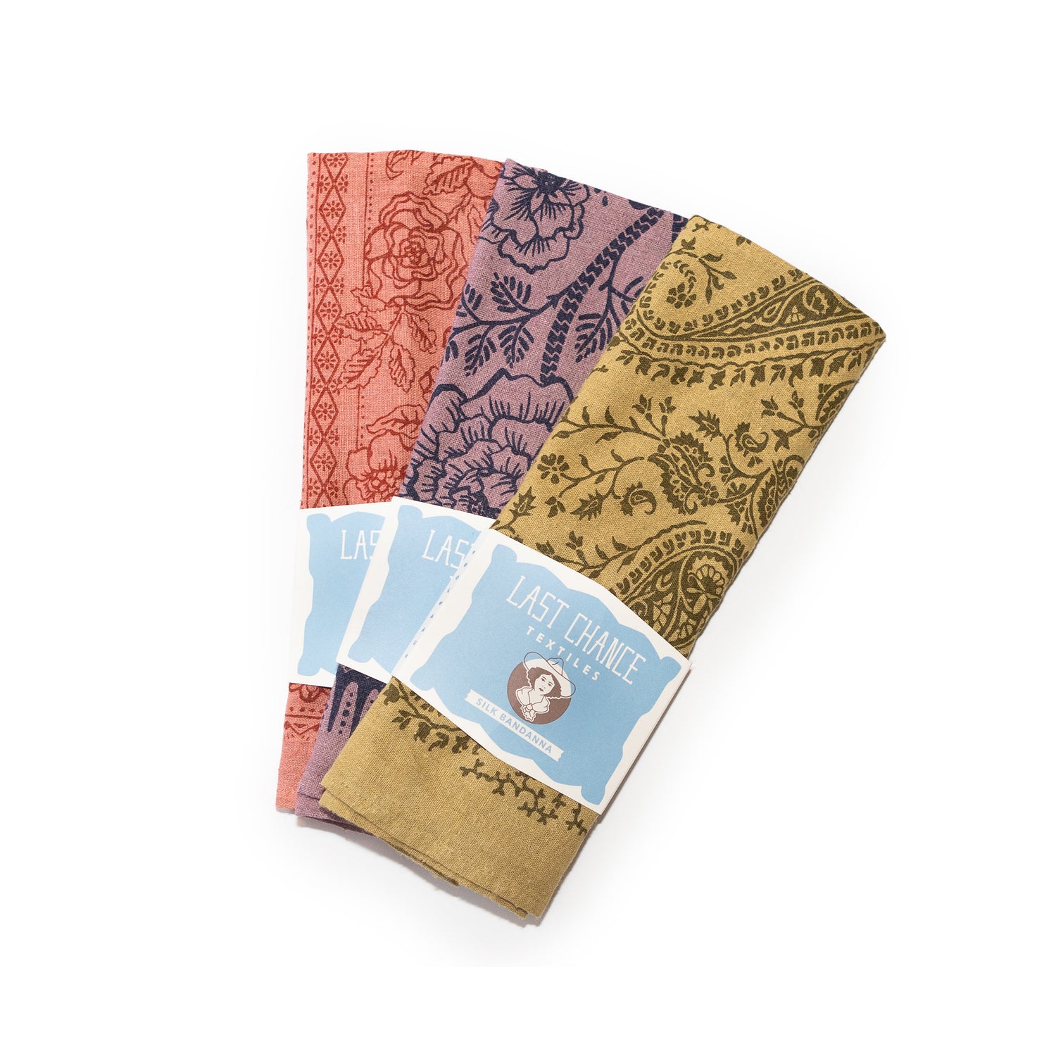 Bundle: Any 3 Silk Bandanas