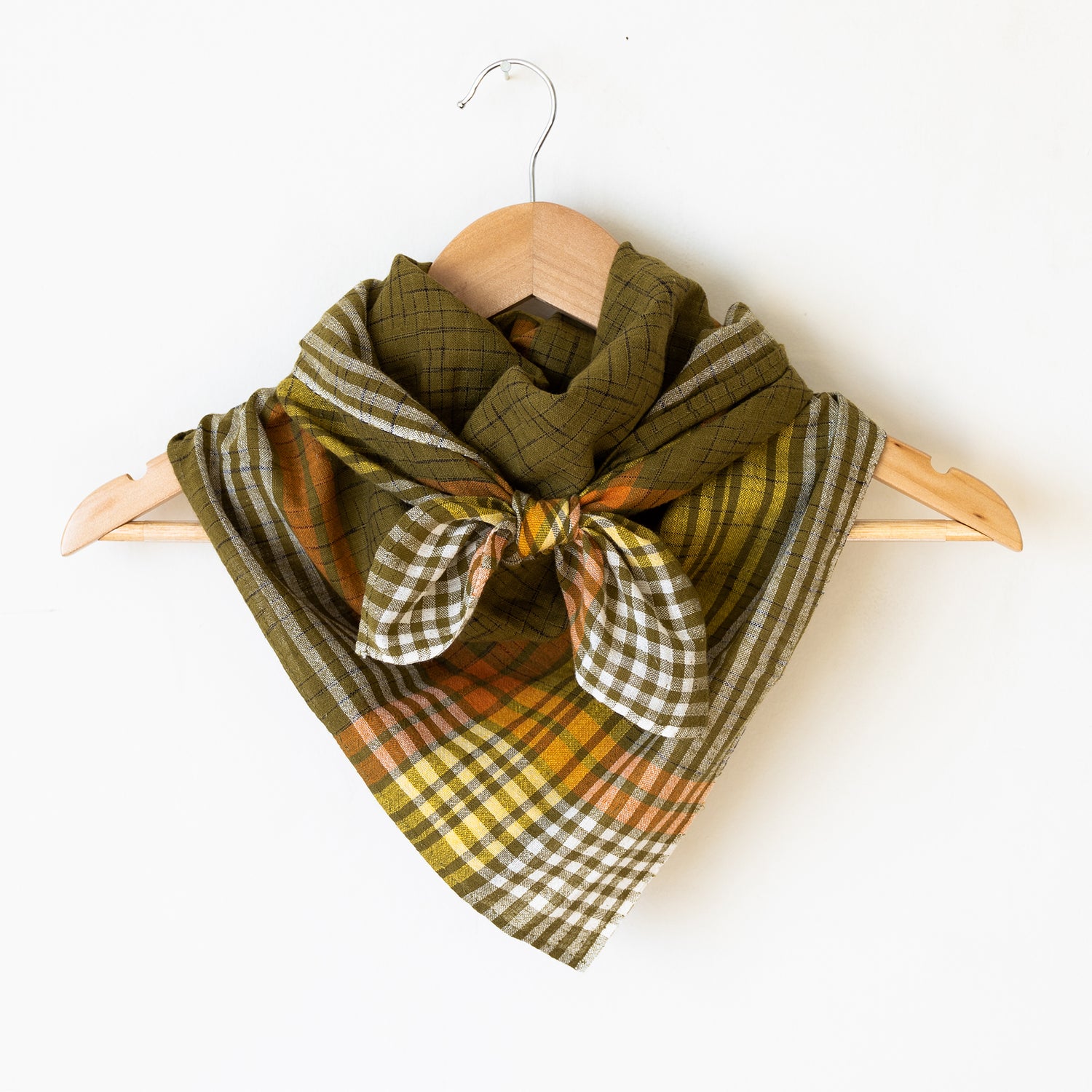 Khadi Cowboy Scarf - Amboy in Moss