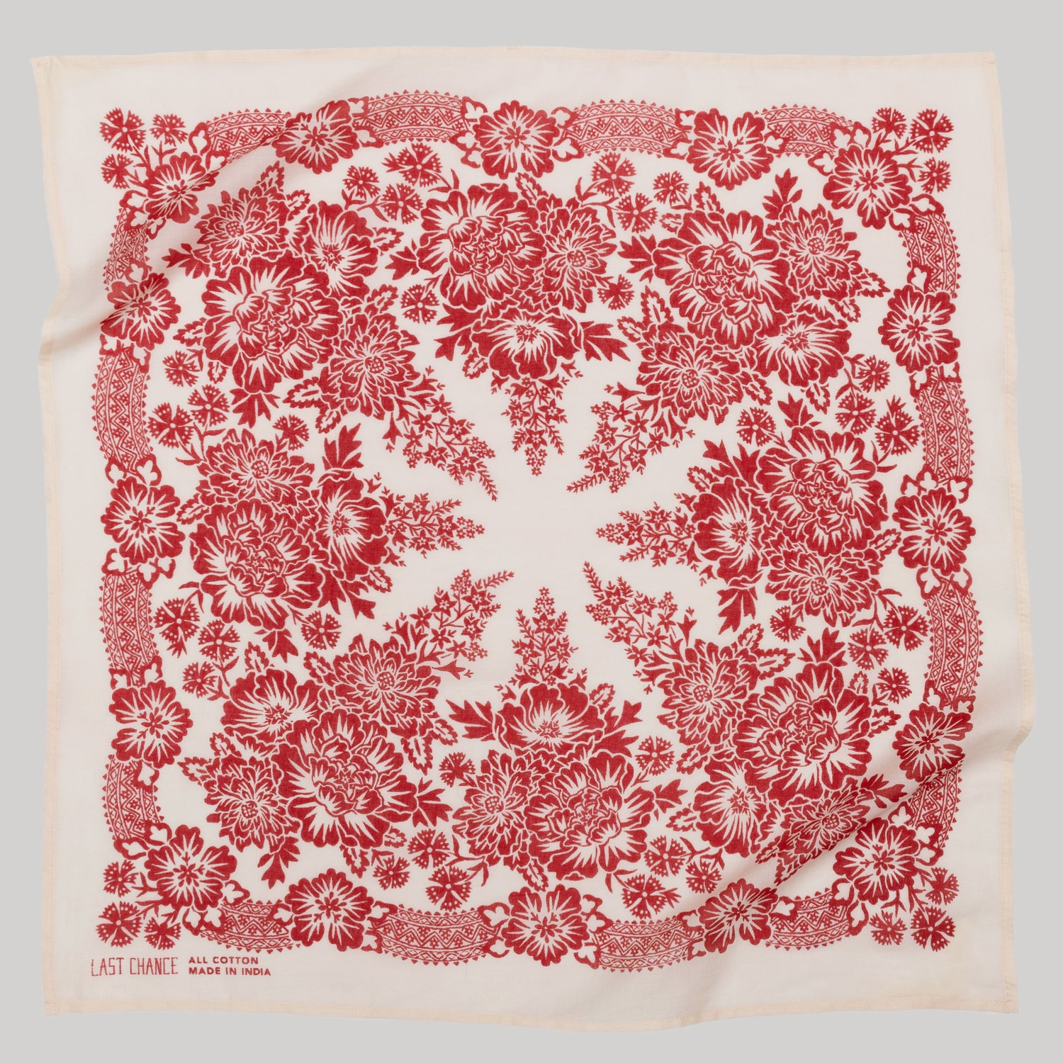 Cotton Blossom Bandana | Sand | Last Chance Textiles