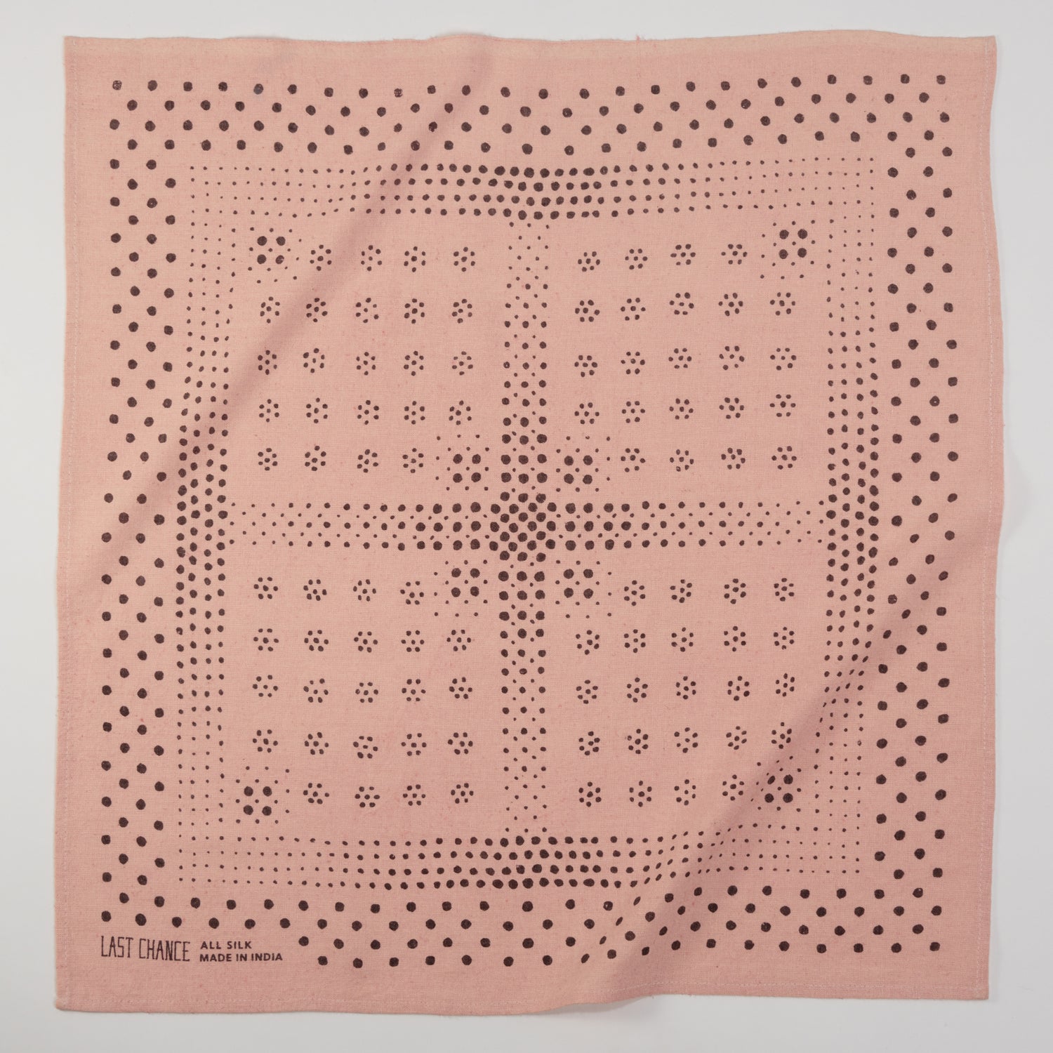 Natural Dye Silk Bandana | Ash Pink (PRE-ORDER FEBRUARY DELIVERY)