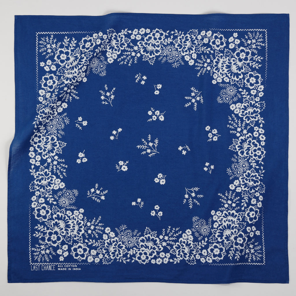 Cotton Field Bandana | Azure Blue | Last Chance Textiles