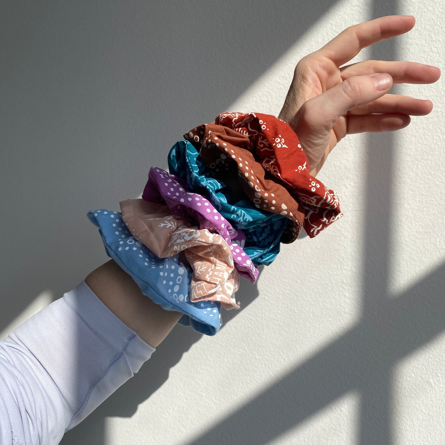 Cotton Scrunchie | Blue Bonnet