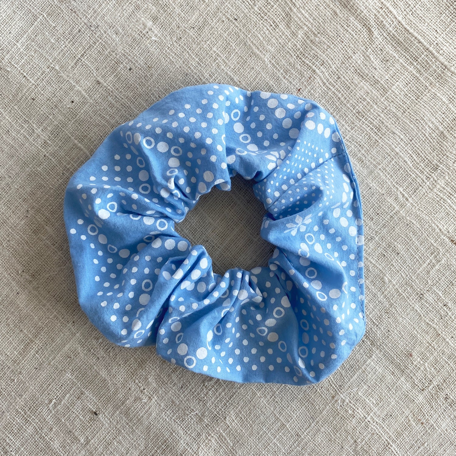 Cotton Scrunchie | Blue Bonnet