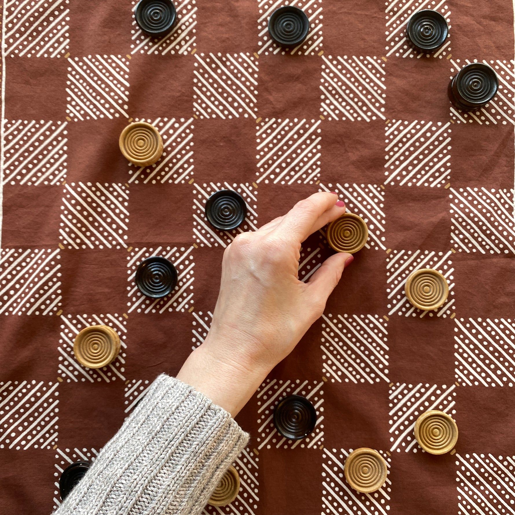 Travel Checkers Set | Last Chance Textiles