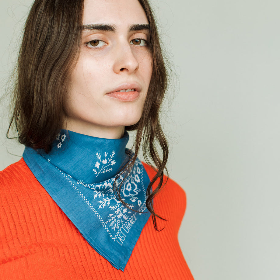 Cotton Field Bandana | Azure Blue – lastchancetextiles