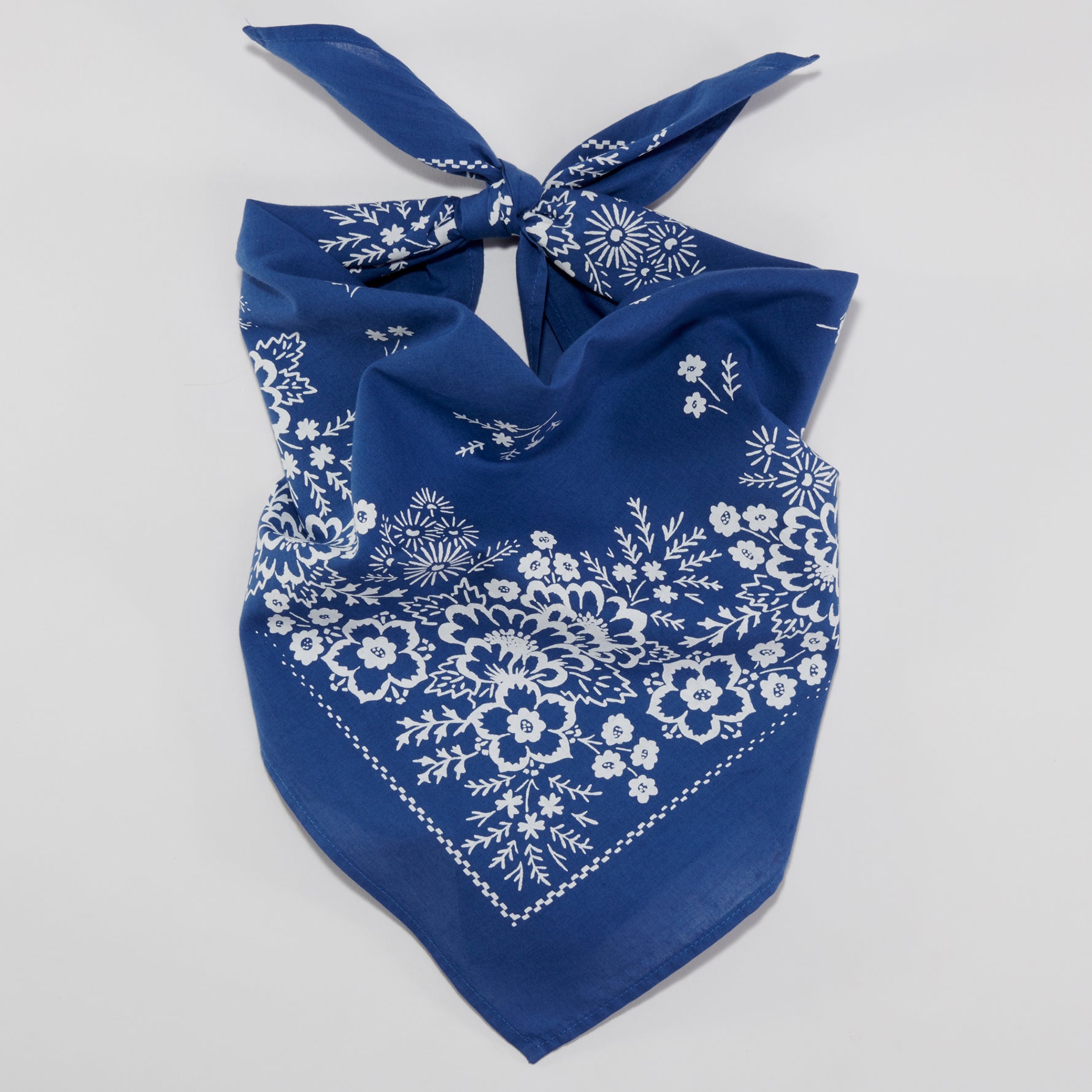 Cotton Field Bandana | Azure Blue | Last Chance Textiles