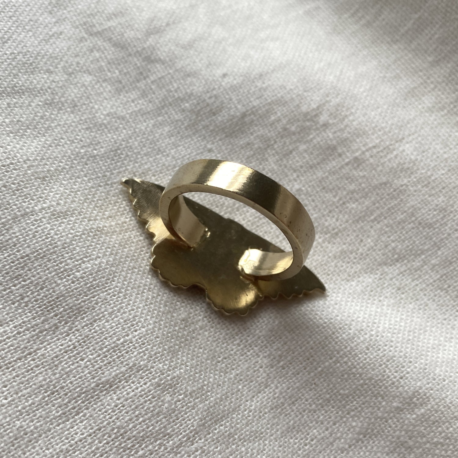 Moth Bandana Slide | Brass
